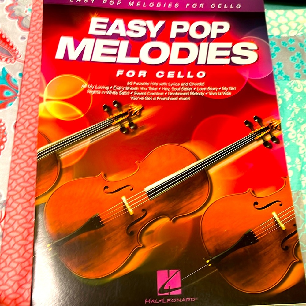 Easy pop melodies for cello